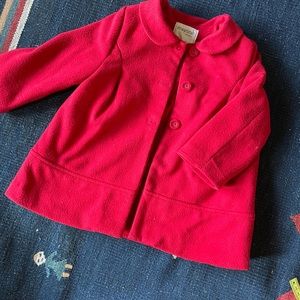 Mayoral Red Wool Pea Coat